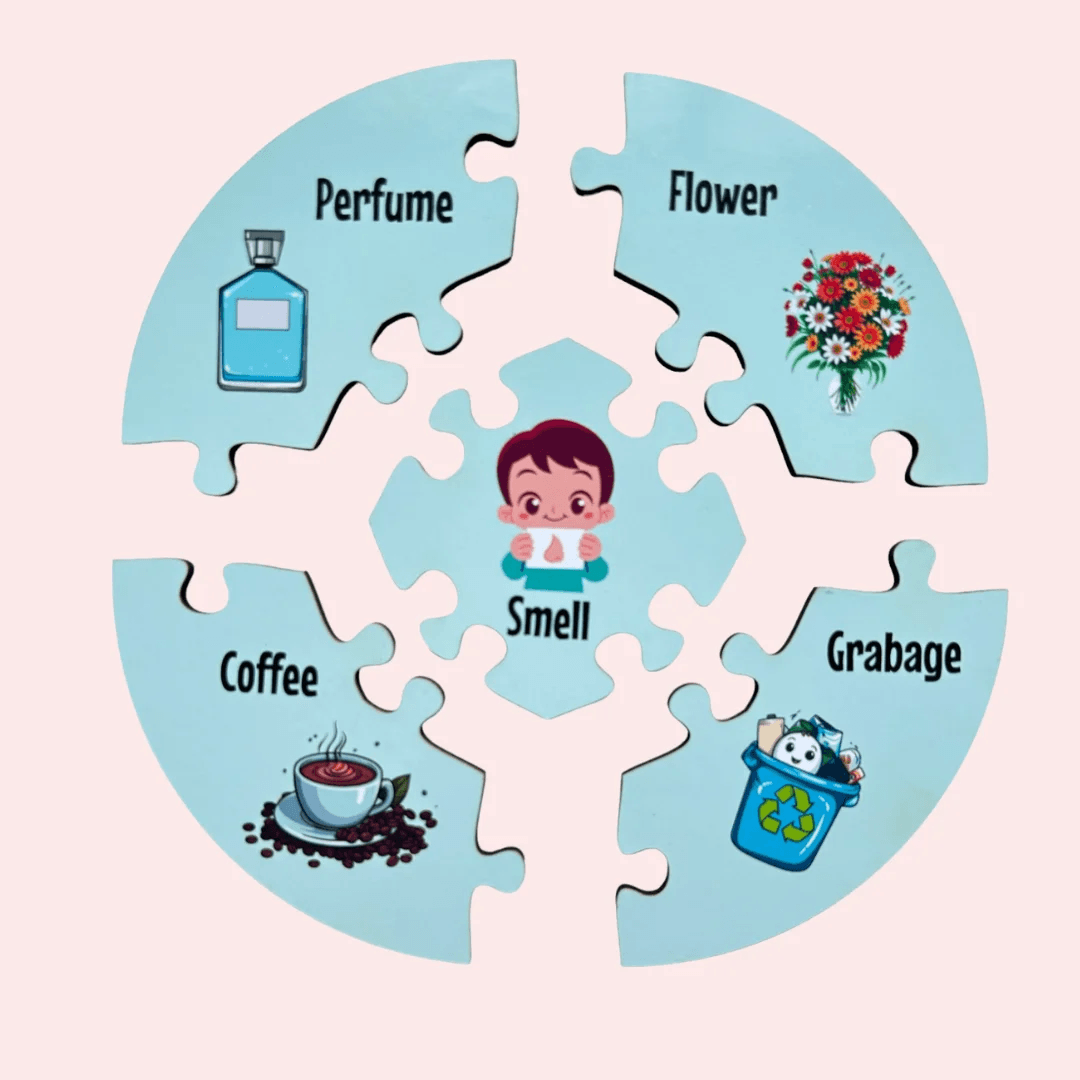 5 Senses Learning Puzzle