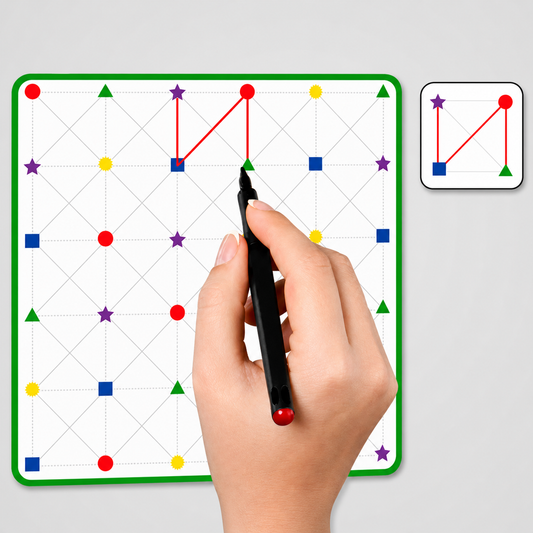 Dual-Sided Brain Trainer: Shape & Dot Connect Puzzle Game