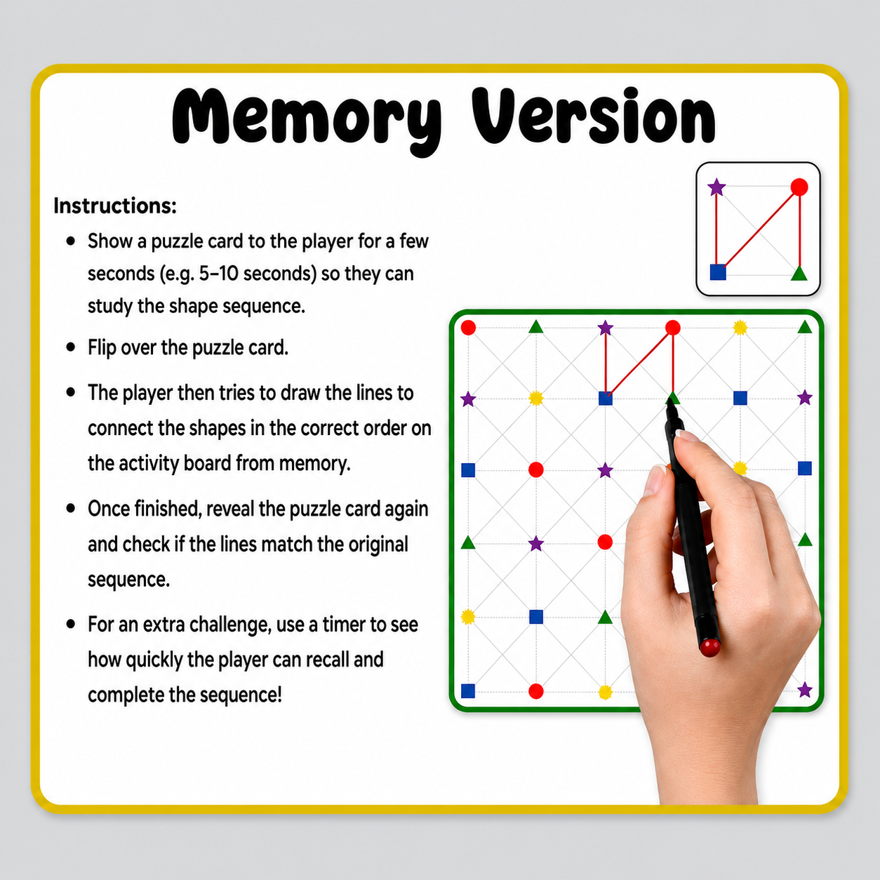 Dual-Sided Brain Trainer: Shape & Dot Connect Puzzle Game