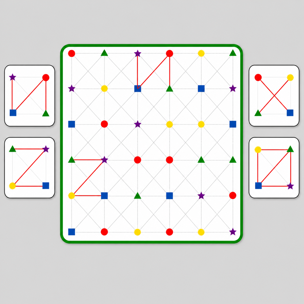 Dual-Sided Brain Trainer: Shape & Dot Connect Puzzle Game
