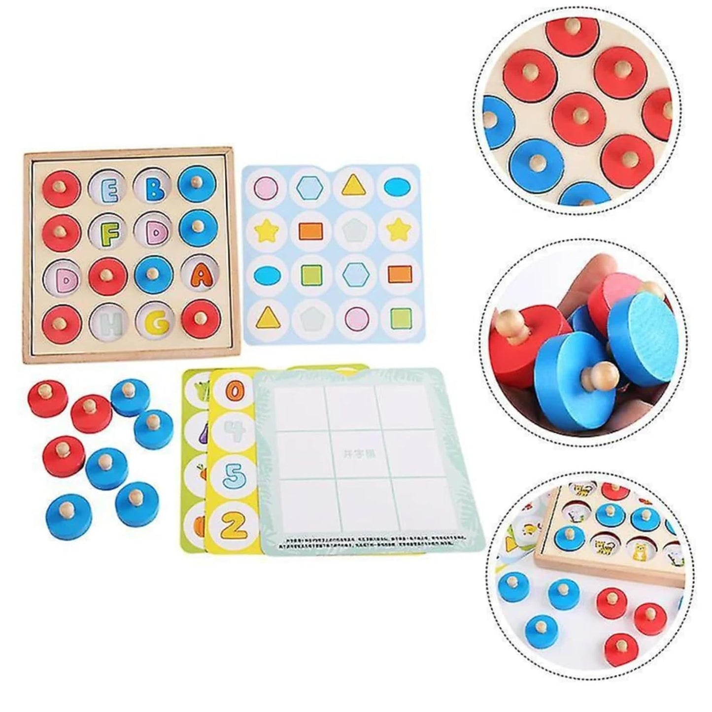 Peek-a-Boo Memory Box – Wooden Matching Game