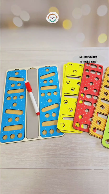 NEUROBOARDS (finger gym, connecting hemispheres)