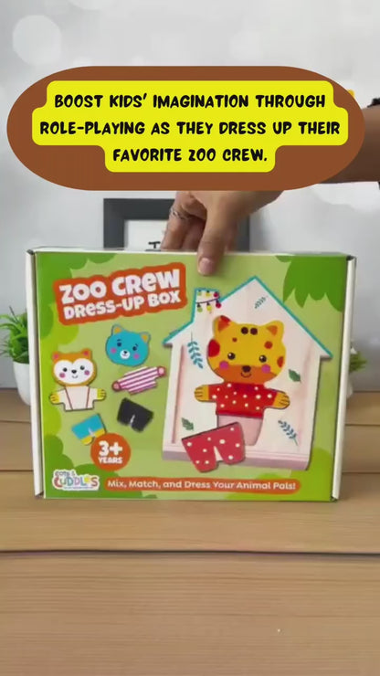 Wooden Animals Zoo Crew Mix & Match Dress Up Game