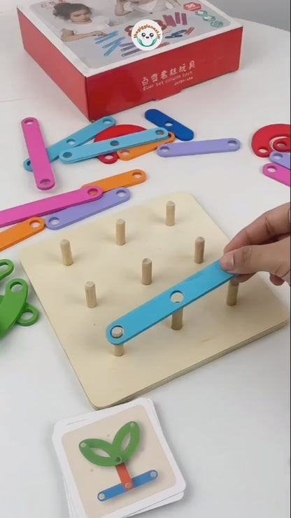 ShapeBuilder Wooden Pegboard Creativity Set